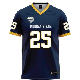 Authentic Murray State Racers football jersey - KaDarius Barnes #25 100th Year Navy Football Jersey