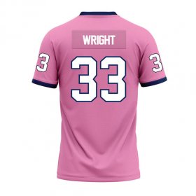 Baxter Wright #33 Pink Stitched Football Jersey - Best custom Racers jersey site