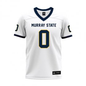 Big & tall Murray State game jersey - Rykin Maxwell #0 White Premium Football Jersey-0 (2)