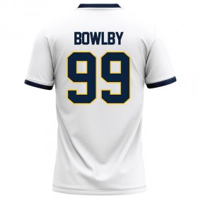 Brock Bowlby #99 White Elite Football Jersey - Racers jersey customization local pickup