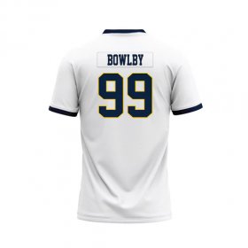 Brock Bowlby #99 White Stitched Football Jersey - Vintage 2000s Racers throwback jersey