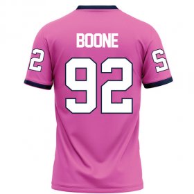 Bryson Boone #92 Pink Elite Football Jersey - Discounted Racers replica jersey clearance