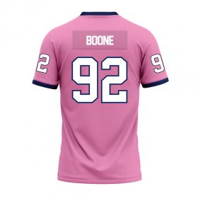 Bryson Boone #92 Pink Stitched Football Jersey - Racers jersey bulk order discount