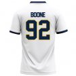 Bryson Boone #92 White Elite Football Jersey - Compare authentic vs replica Racers jerseys