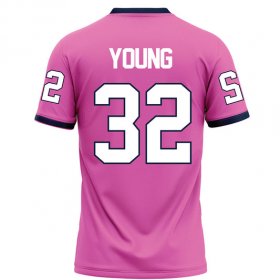 Cameron Young #32 Pink Elite Football Jersey - Racers jersey gift for dad