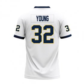 Cameron Young #32 White Replica Football Jersey - Racers jersey bulk order discount