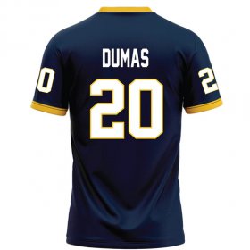 Chavaris Dumas #20 Navy Limited Football Jersey - Vintage 2000s Racers throwback jersey