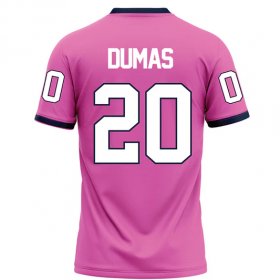 Chavaris Dumas #20 Pink Elite Football Jersey - Limited edition Racers game day uniform