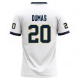 Chavaris Dumas #20 White Limited Football Jersey - Women's slim fit Racers top