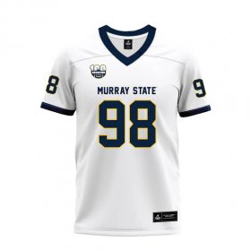 Compare authentic vs replica Racers jerseys - Gray Price #98 100th Year White Premium Football Jersey