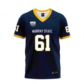 Compare authentic vs replica Racers jerseys - Spencer Davis #61 100th Year Navy Premium Football Jersey