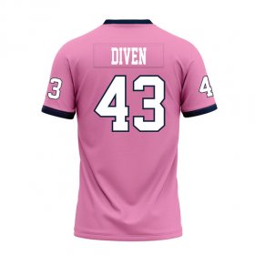 Connor Diven #43 Pink Replica Football Jersey - Group discount Racers jerseys
