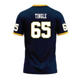 Devin Tingle #65 Navy Stitched Football Jersey - Group discount Racers jerseys