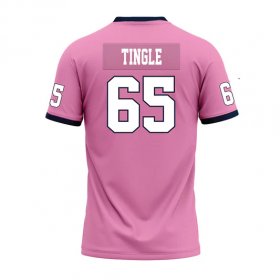 Devin Tingle #65 Pink Limited Football Jersey - Personalized Racers senior night jersey