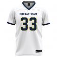 Fraternity Racers jersey with Greek letters - Baxter Wright #33 White Football Jersey