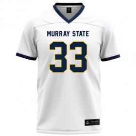 Fraternity Racers jersey with Greek letters - Baxter Wright #33 White Football Jersey