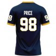 Gray Price #98 Navy Limited Football Jersey - Graduation custom Racers jersey
