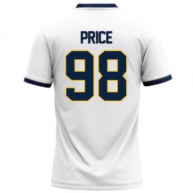 Gray Price #98 White Elite Football Jersey - Father's Day Racers jersey sale