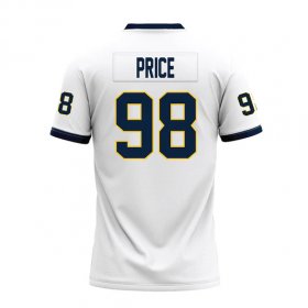 Gray Price #98 White Replica Football Jersey - International shipping Racers jersey