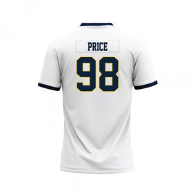 Gray Price #98 White Stitched Football Jersey - Back to school Racers sale
