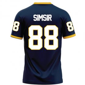 Huseyin Simsir #88 Navy Elite Football Jersey - Racers senior day commemorative jersey