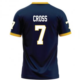 justice cross #7 Navy Limited Football Jersey - Custom name and number Racers jersey