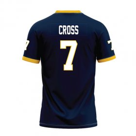 justice cross #7 Navy Replica Football Jersey - Racers jersey gift for dad