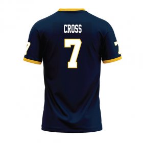 justice cross #7 Navy Stitched Football Jersey - Group discount Racers jerseys