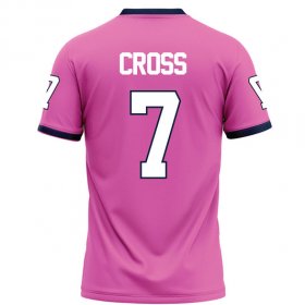 justice cross #7 Pink Elite Football Jersey - Breakaway Racers fan jersey