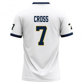 justice cross #7 White Limited Football Jersey - Plus size women's Racers football top