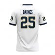 KaDarius Barnes #25 White Replica Football Jersey - Free shipping Racers gear over $50