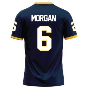 Kywon Morgan #6 Navy Elite Football Jersey - Racers jersey Black Friday 2025 deal