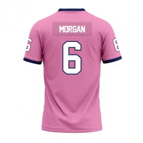Kywon Morgan #6 Pink Stitched Football Jersey - Racers jersey bulk order discount
