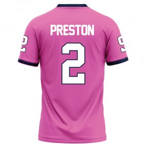 Larry Preston #2 Pink Elite Football Jersey - Big & tall Murray State game jersey