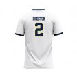 Larry Preston #2 White Stitched Football Jersey - Custom name and number Racers jersey