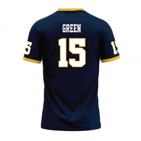 Lj Green #15 Navy Stitched Football Jersey - Last chance discontinued Racers jerseys