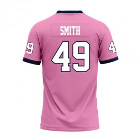 Malachi Smith #49 Pink Replica Football Jersey - Racers navy alternate jersey 2025