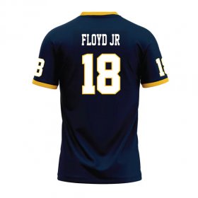 Marcus Floyd jr #18 Navy Stitched Football Jersey - Racers navy alternate jersey 2025