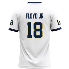 Marcus Floyd jr #18 White Limited Football Jersey - Women's slim fit Racers top