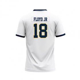 Marcus Floyd jr #18 White Stitched Football Jersey - Stitched tackle twill Racers jersey