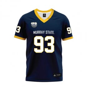 Racers jersey with OVC championship patch - Vincent Dinkins #93 100th Year Navy Premium Football Jersey