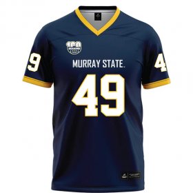 Racers vs Austin Peay rivalry jersey - Malachi Smith #49 100th Year Navy Football Jersey