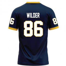 Reece Wilder #86 Navy Limited Football Jersey - Graduation custom Racers jersey