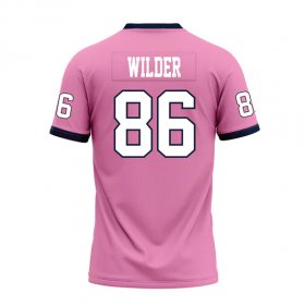 Reece Wilder #86 Pink Replica Football Jersey - Racers jersey with OVC championship patch