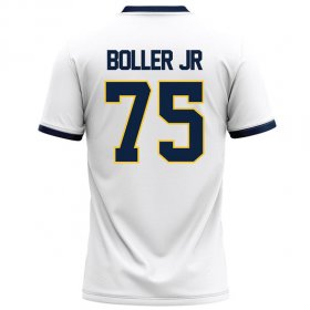 Rodreques Boller Jr #75 White Elite Football Jersey - Compare authentic vs replica Racers jerseys