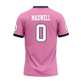 Rykin Maxwell #0 Pink Replica Football Jersey - Discounted Racers replica jersey clearance
