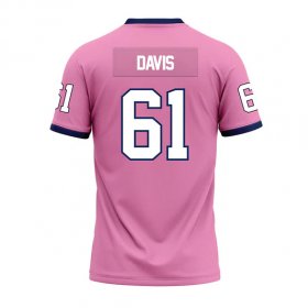 Spencer Davis #61 Pink Stitched Football Jersey - International shipping Racers jersey