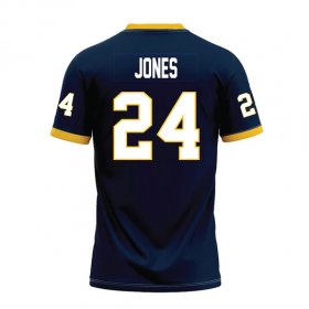 Steven Jones #24 Navy Replica Football Jersey - Compare authentic vs replica Racers jerseys