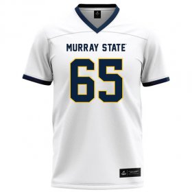 Stitched tackle twill Racers jersey - Devin Tingle #65 White Football Jersey