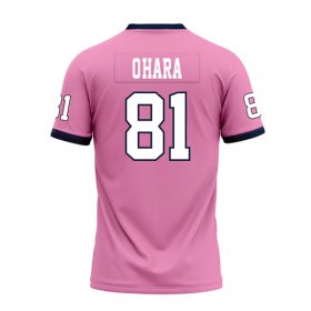 Thomas O'Hara #81 Pink Replica Football Jersey - Big & tall Murray State game jersey